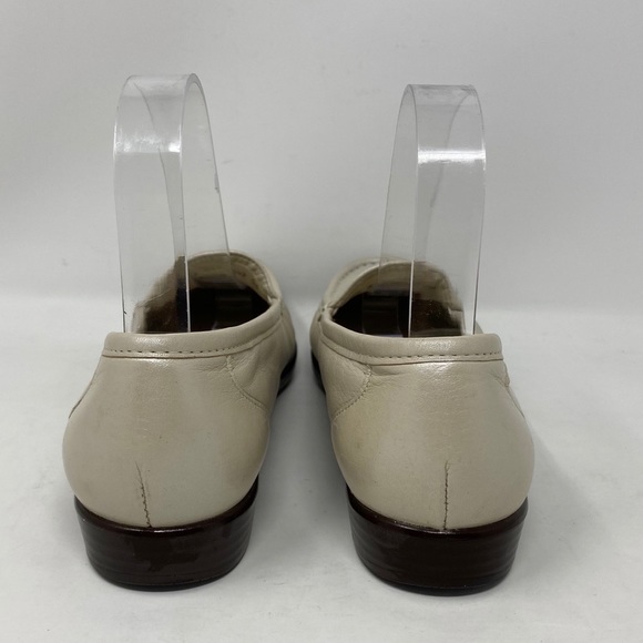 SAS 8.5 Leather Ivory Pearlized Comfort Shoes - Picture 2 of 6